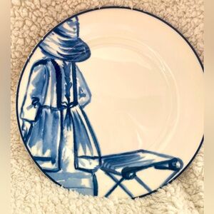 Guy Degrenne Blue and White Decorative Plate